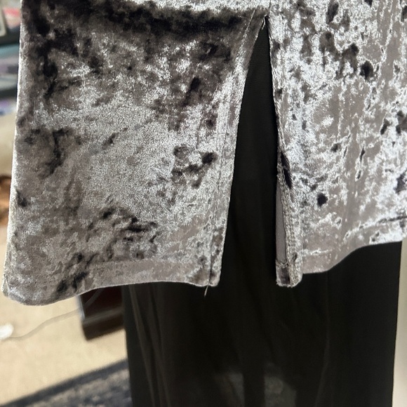 Y2K SLINKY BRAND Crushed Velvet Tunic Top Whimsigoth Fairy Grunge Vamp | Size S - Picture 7 of 11